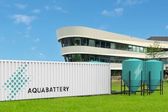 Magazynowanie energii elektrycznej, baterie przepływowe AQUABATTERY