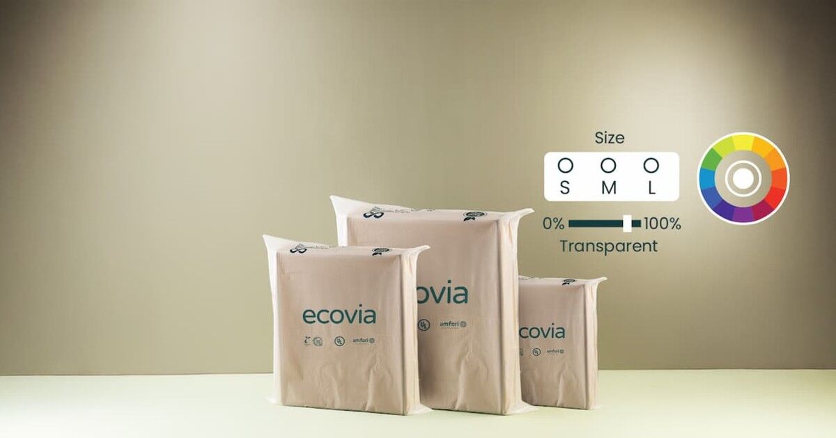 Opakowania cyrkularne z odpadów tekstylnych Ecovia