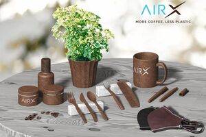 Ekologiczne tworzywo z fusów po kawie AirX