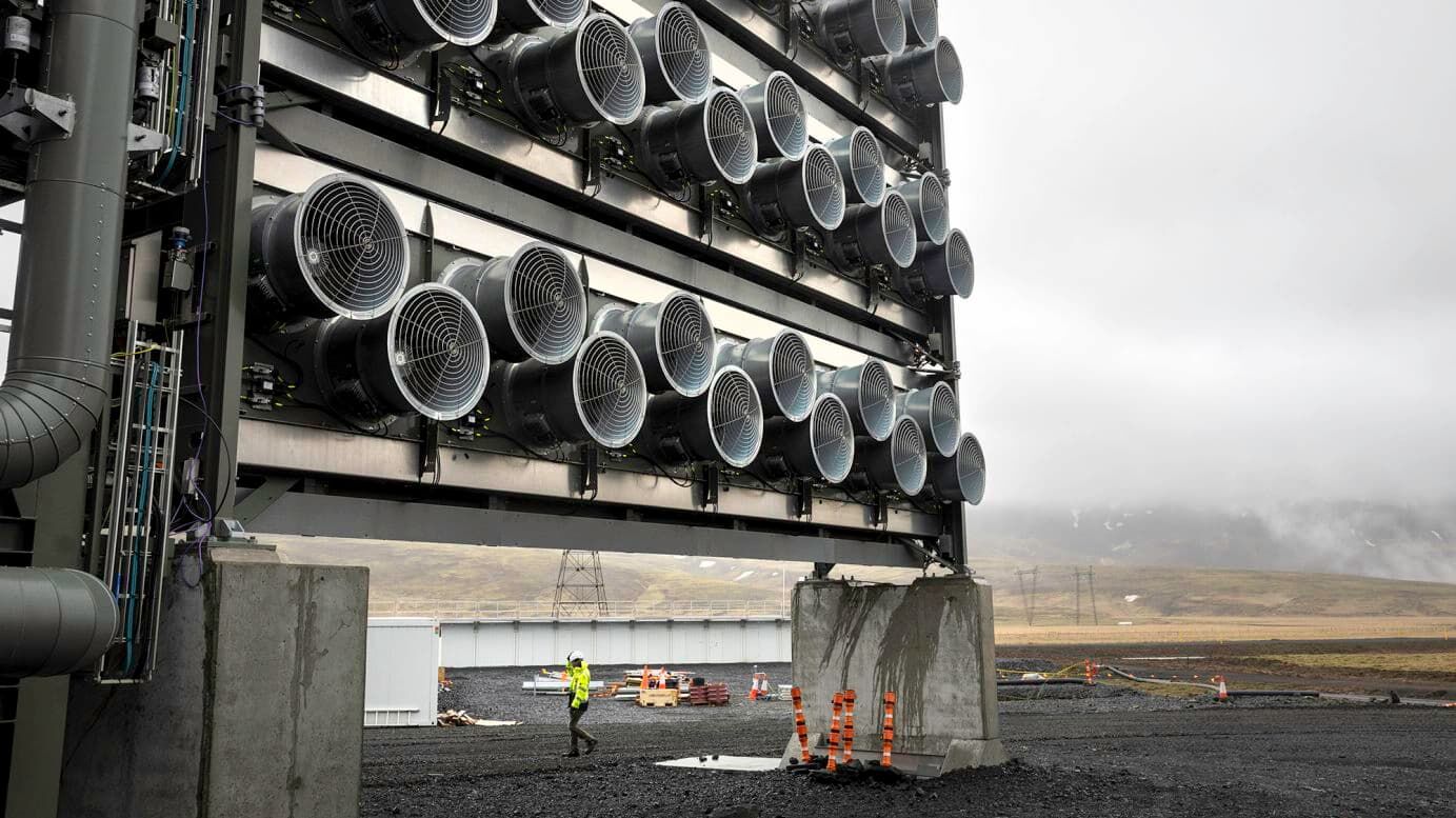 Modułowy kolektor CO₂ Climeworks