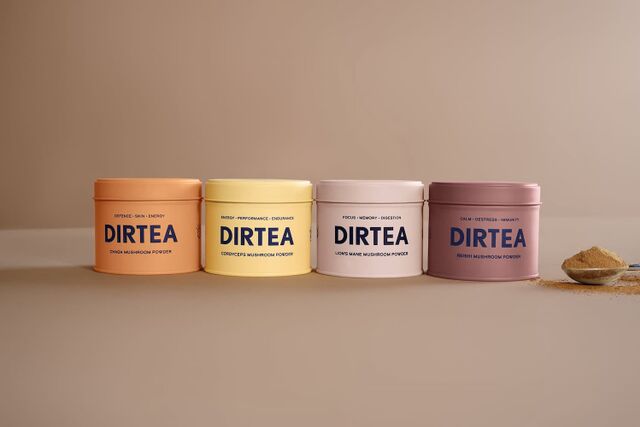 Ekologiczne, wegańskie i bezglutenowe produkty z dodatkiem grzybów DIRTEA