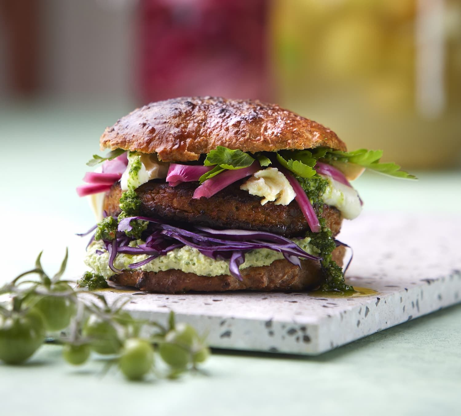 Hamburger z roślin o innowacyjnym składzie MATR Foods